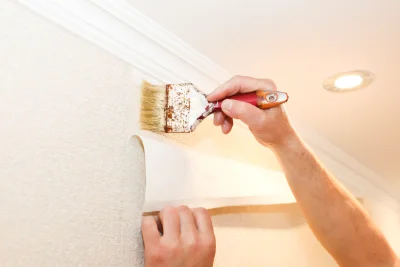 Pose de papier peint à Gouaux — revêtements muraux et toiles de verre